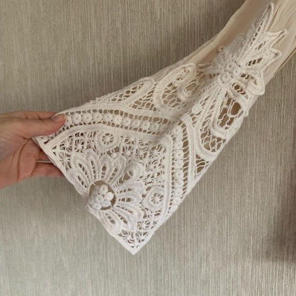 Love Stitch Size Small Pink BoHo Blouse - Picture 3 of 8